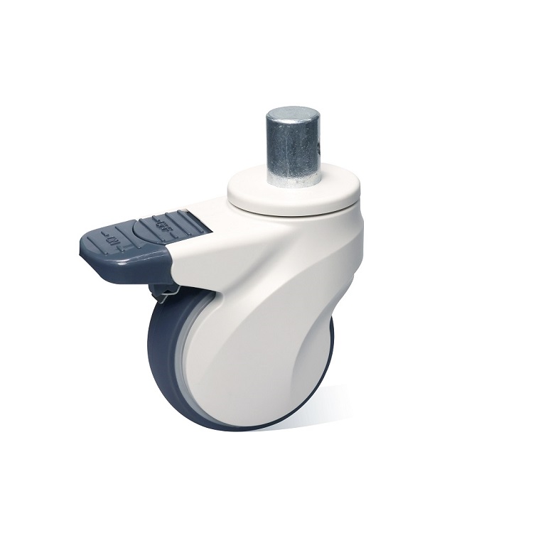 ZOGO 83series Stem Rod 4" 5" Medical Caster Wheel for Hospital Bed Trolley